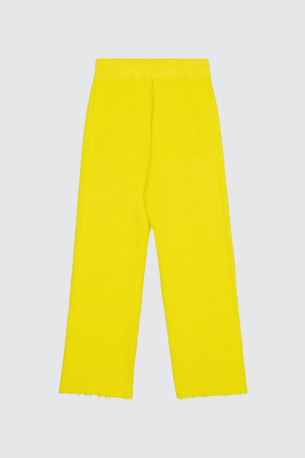 Laneus Laneus pantalone yellow in maglia effetto destroyed In Vendita