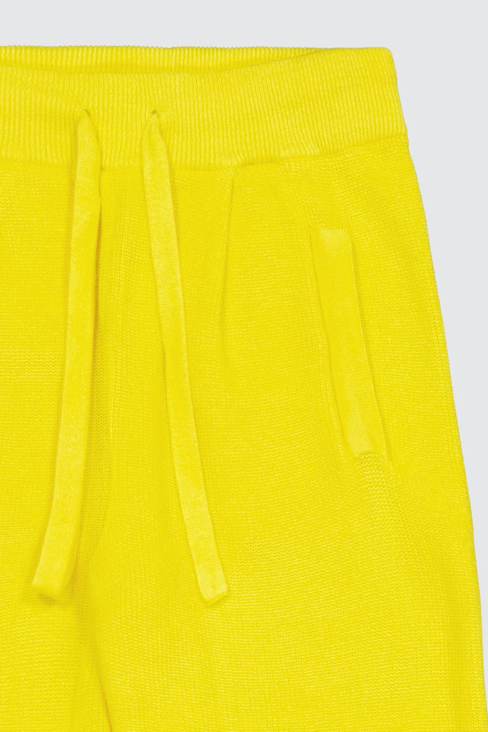 Laneus Laneus pantalone yellow in maglia effetto destroyed In Vendita