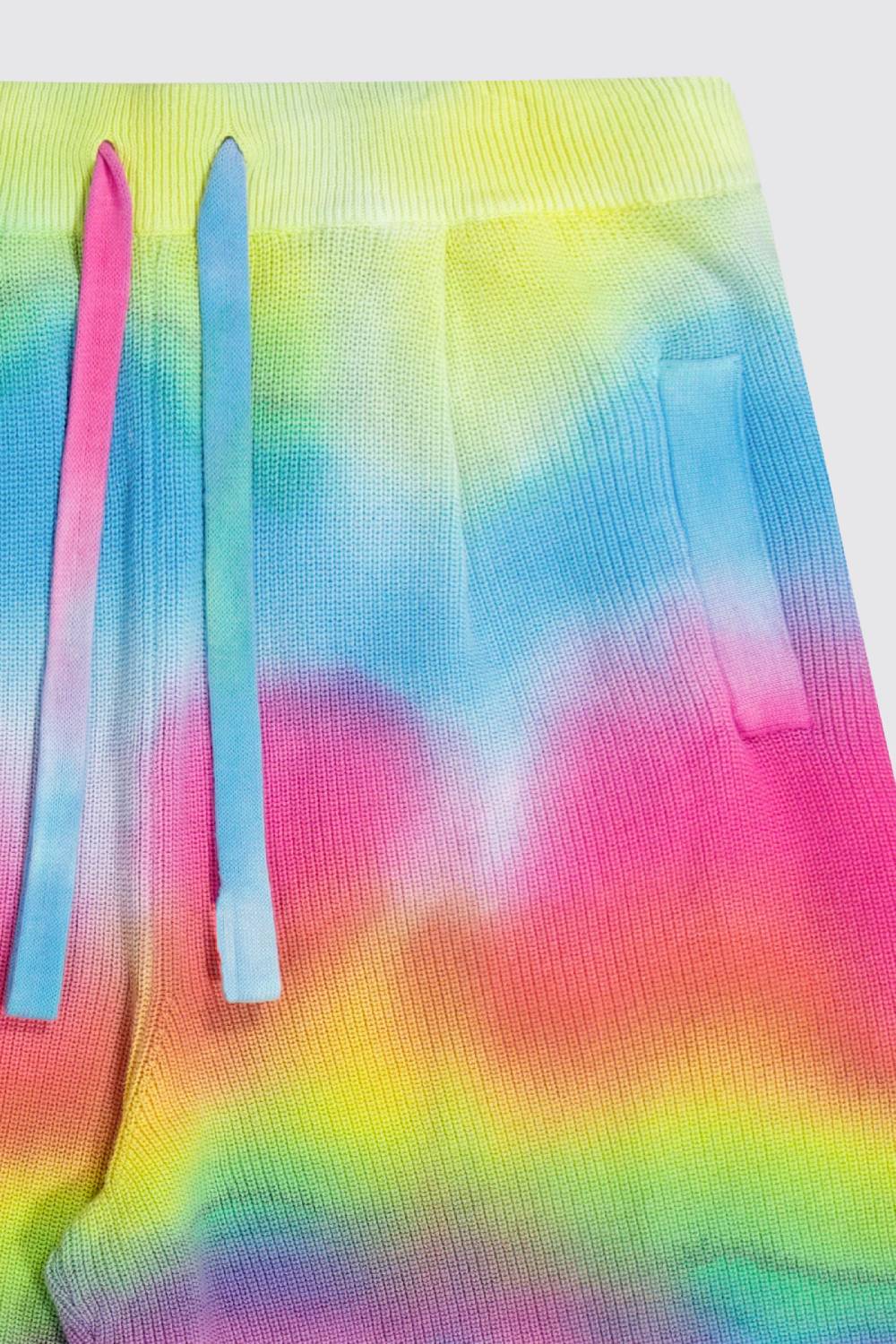 Laneus Laneus bermuda tie dye in maglia effetto destroyed Offerte