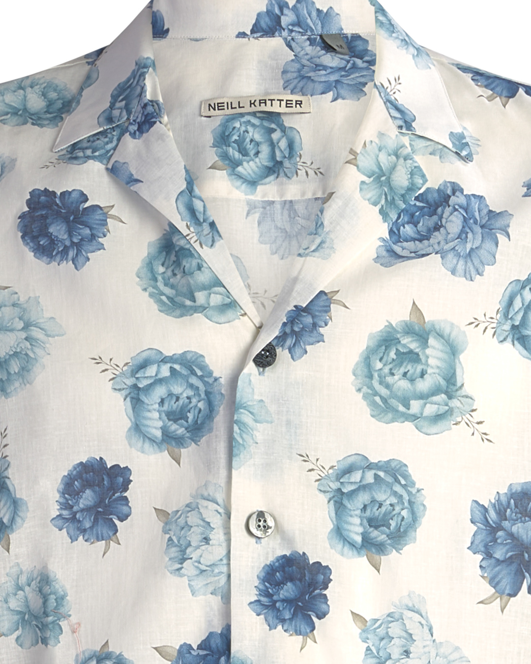 Neill Katter Camicia Blue Roses Promozione