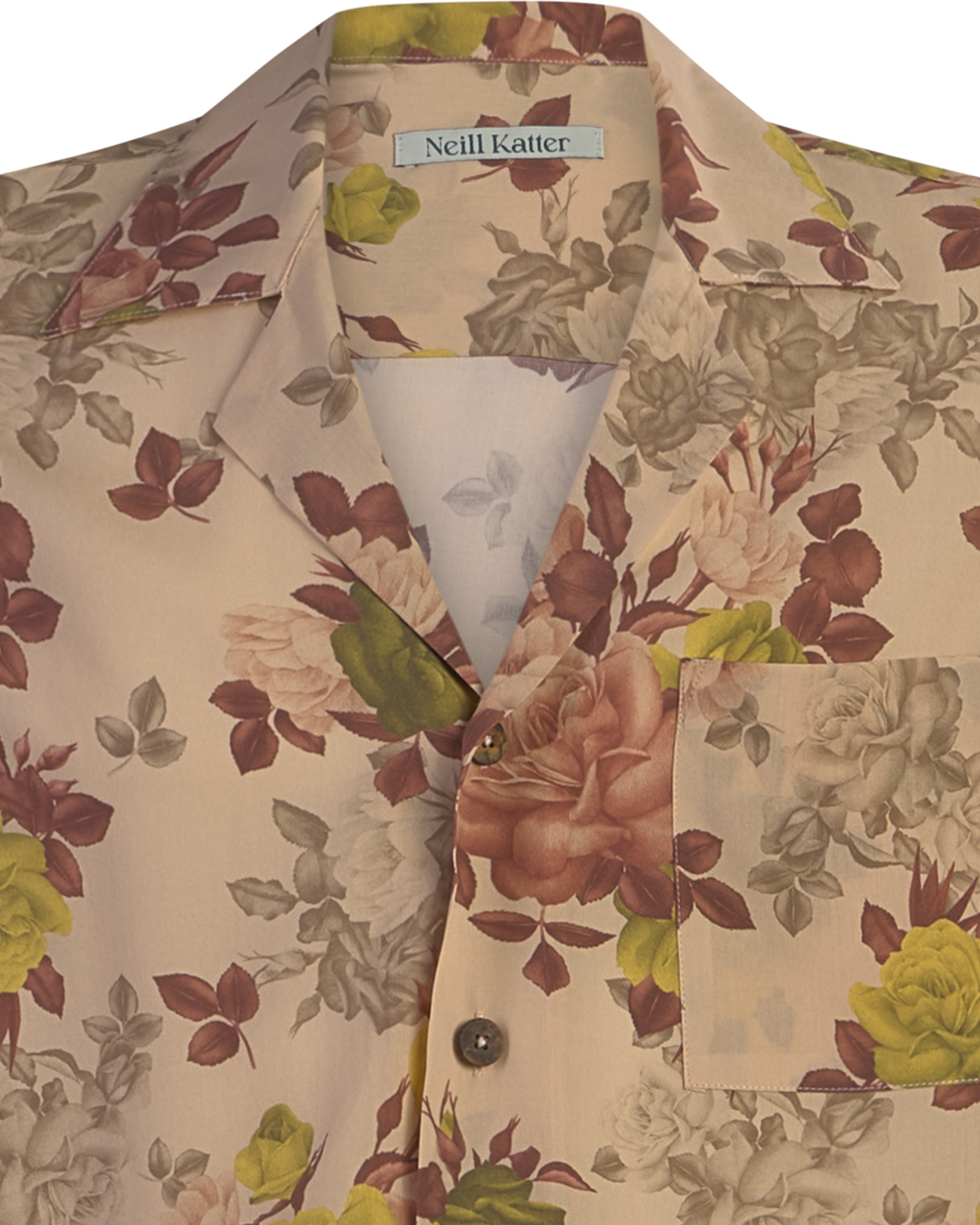 Neill Katter Camicia Golden Roses Sconto