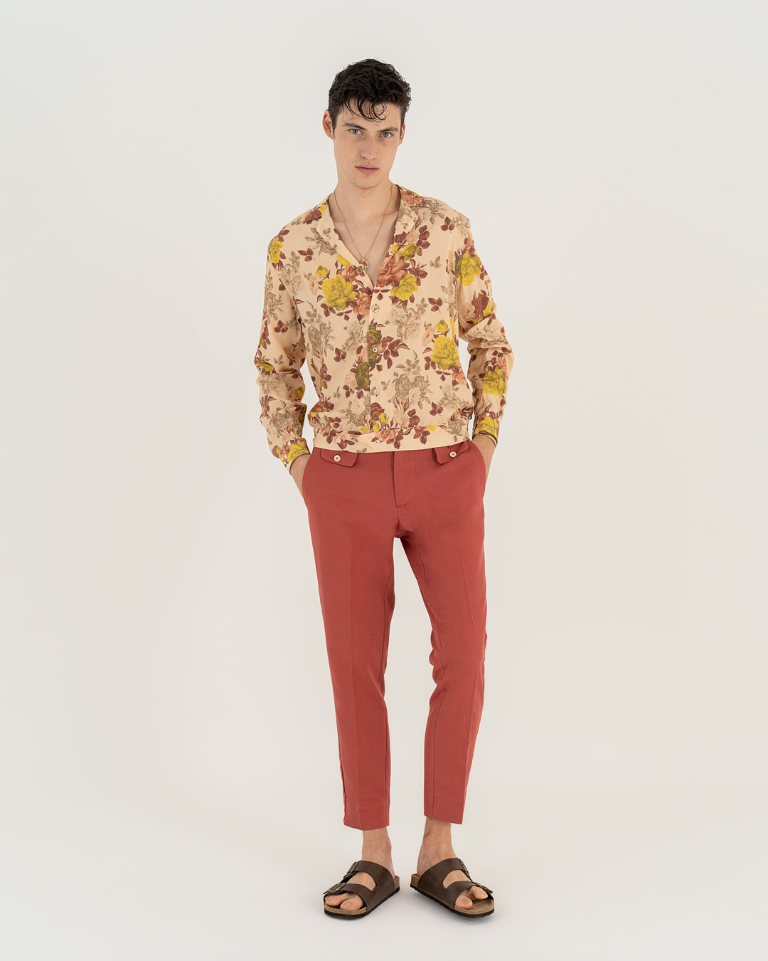 Neill Katter Camicia Golden Roses Sconto