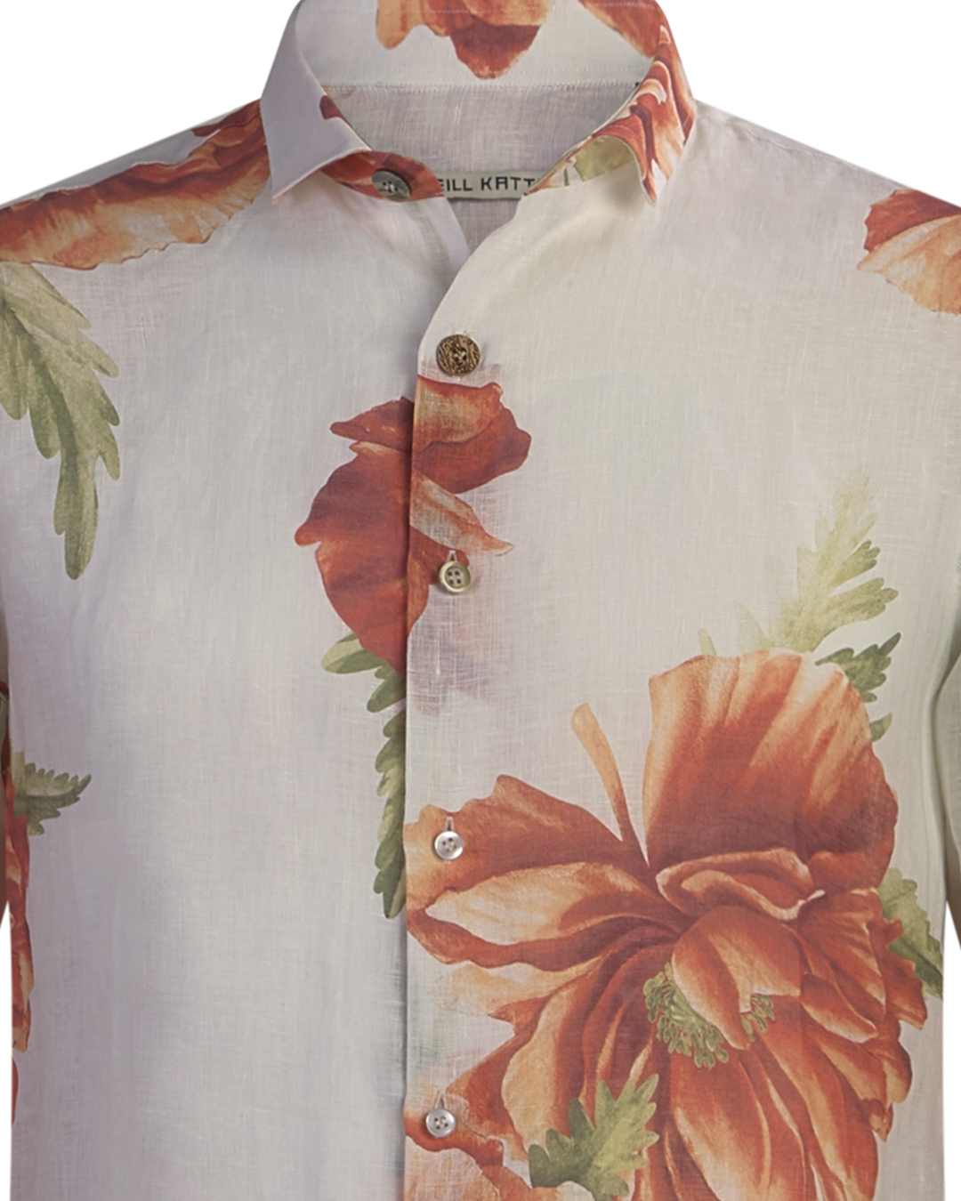 Neill Katter Camicia Rosa Arancio Bruciato 2025