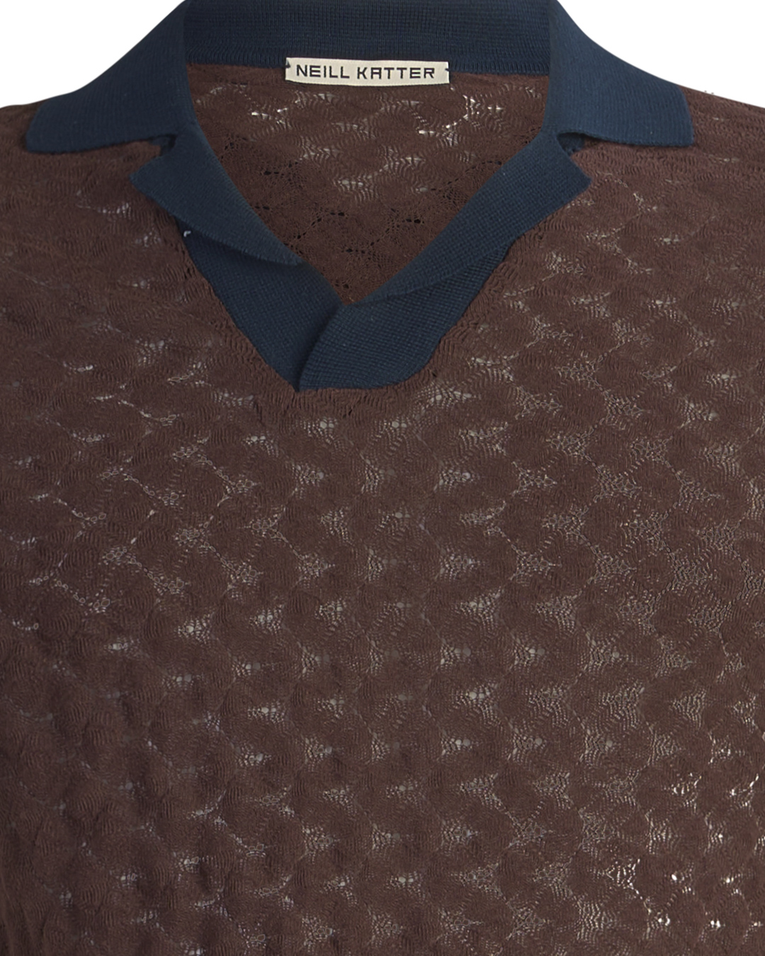 Neill Katter Polo Eleganza Ricamata In Linea