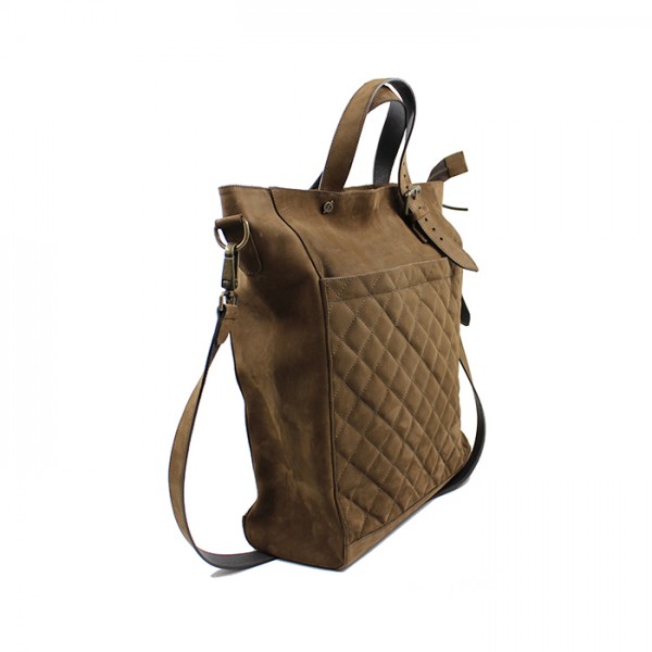 Kjøre Project Nubuck Quilted Handle Bag Qualità