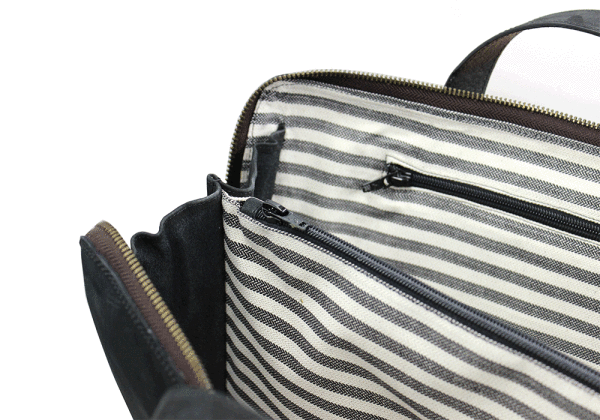 Kjøre Project Leather 24h Slim Briefcase Goat Consegna Veloce
