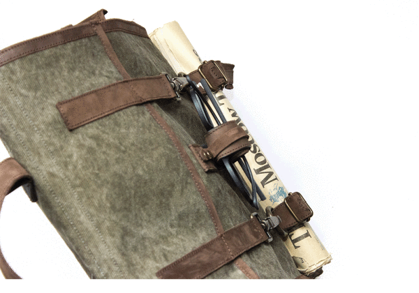 Kjøre Project Leather/Canvas Green Vendita Economica