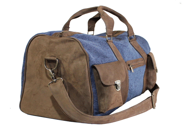 Kjøre Project Leather / Canvas Travel Bag Vendita