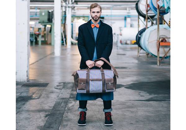 Kjøre Project Leather / Denim Barbados Travel Bag Spedizione Gratuita