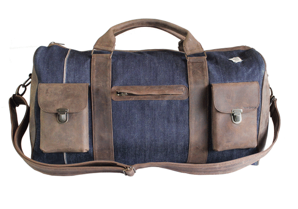 Kjøre Project Leather / Denim 13,9 Oz Light Blue Pezzi Unici
