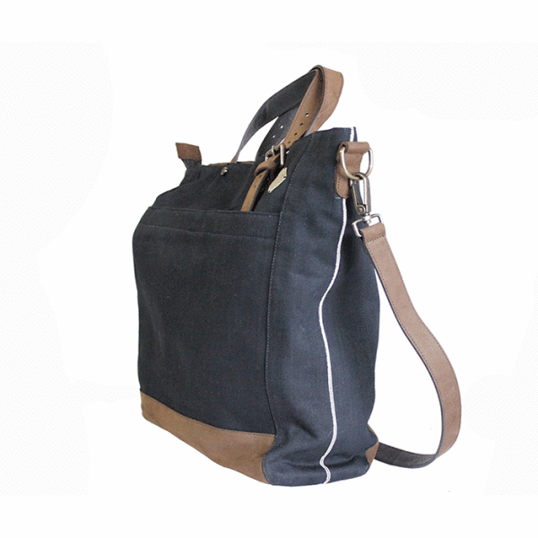 Kjøre Project Leather / Denim Boucanier Handle Bag Qualità Garantita