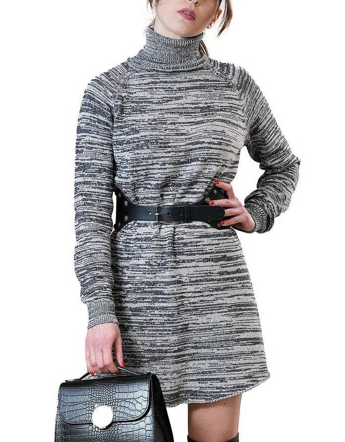 La Fabrique Charlotte Vestito in Maglia Grigio Vendita