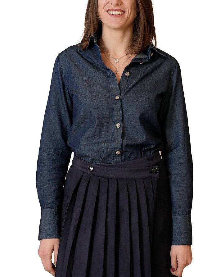 La Fabrique Ira Camicia in Denim Promozione Limitata