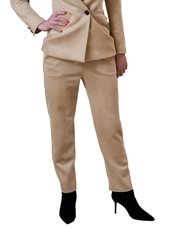 La Fabrique Louise Pantaloni Slim Beige Spedizione gratuita