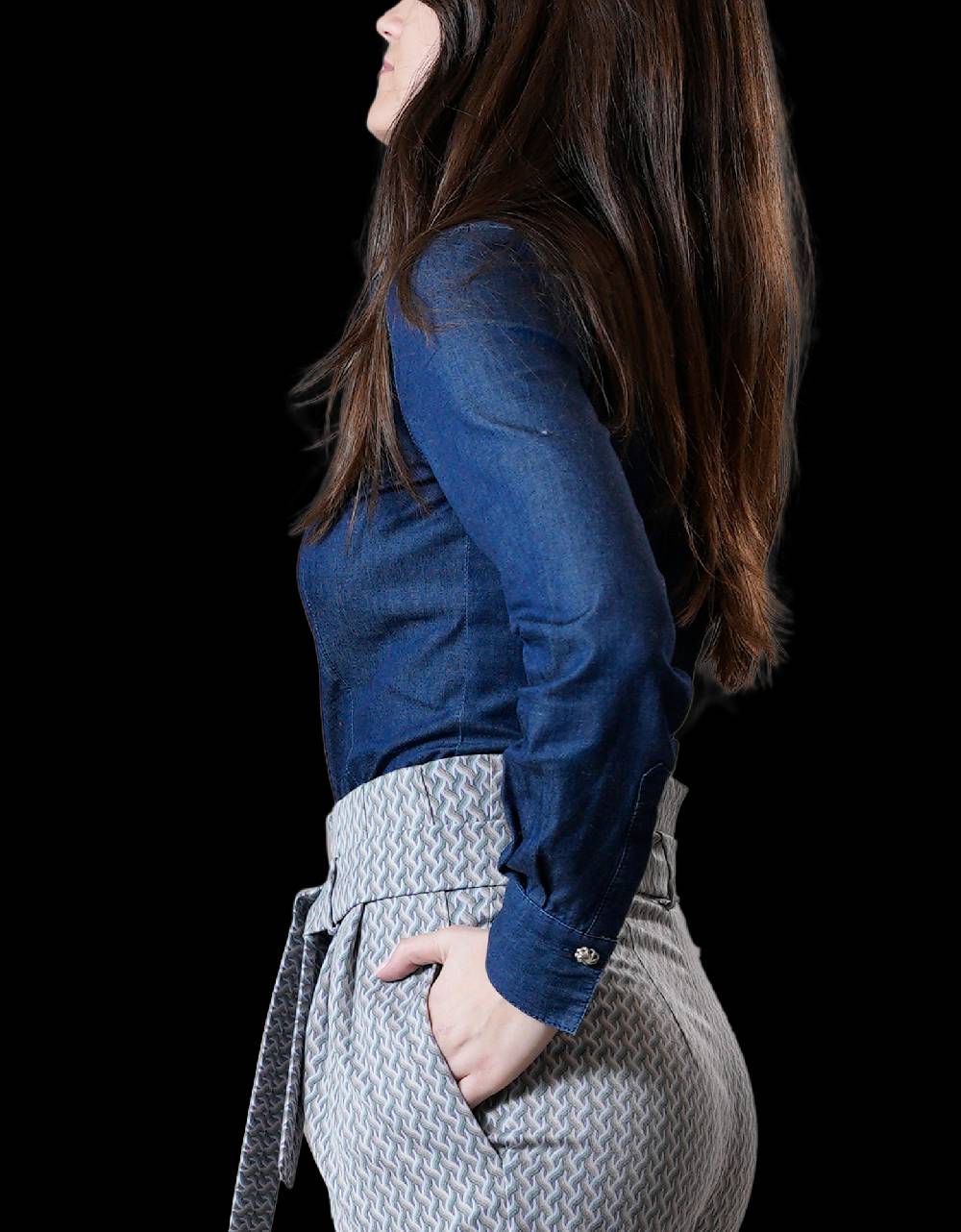 La Fabrique Lucy Camicia in Denim Convenienza