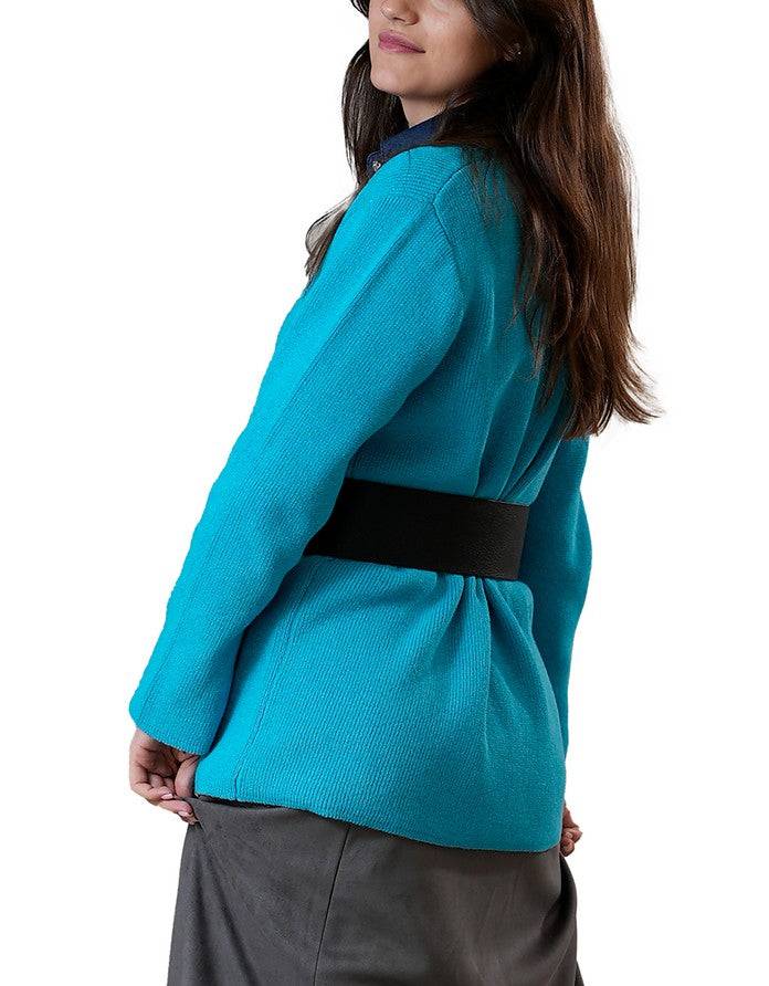 La Fabrique Madame Cardigan con Scollo a V in Maglia Novità