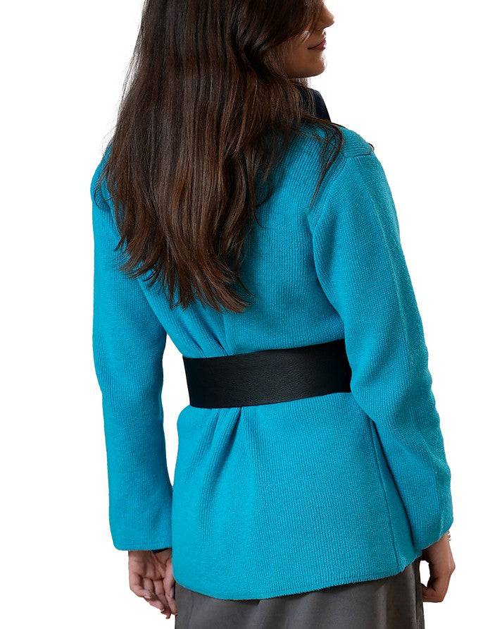 La Fabrique Madame Cardigan con Scollo a V in Maglia Novità
