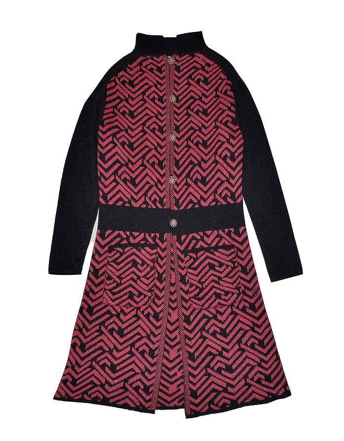 La Fabrique Margot Cappotto in Maglia Jacquard Sconto