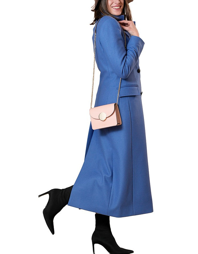 La Fabrique Marguerite Cappotto in Lana Vergine Blu Offerta