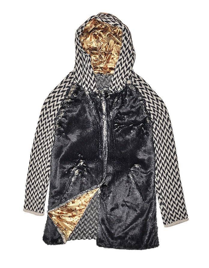 La Fabrique Pauline Cappotto in Maglia con Cappuccio Outlet