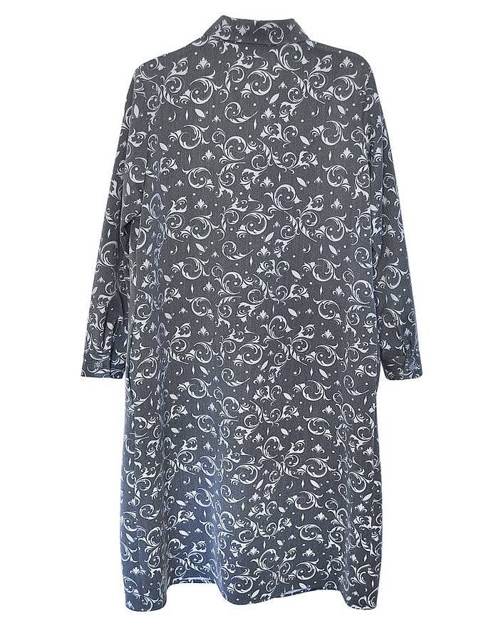 La Fabrique Vivienne Camicia Maxi con Stampa Floreale Vendita Economica