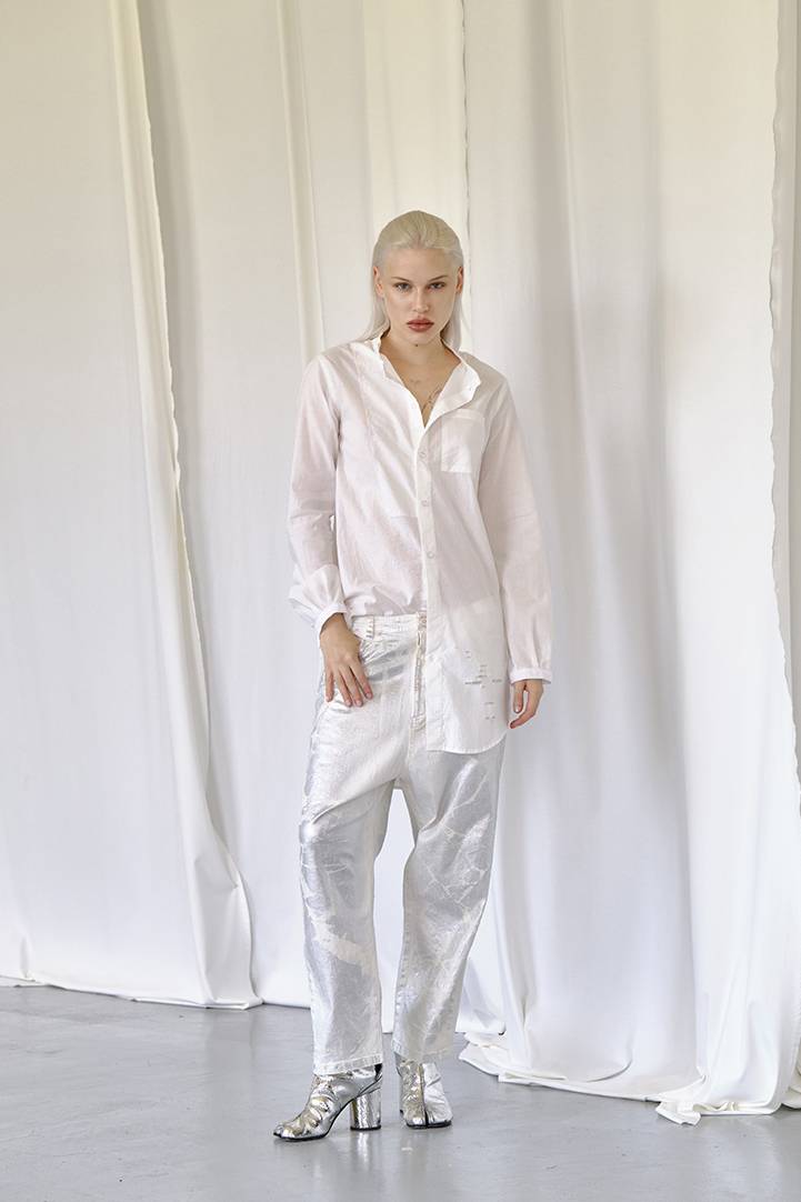 Nostrasantissima Pantalone Cracked Mirror Shopping Online