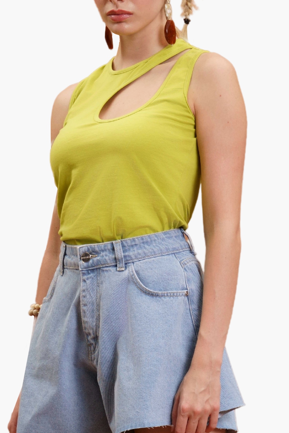 Nualy CANOTTA CUT-OUT Nuovo