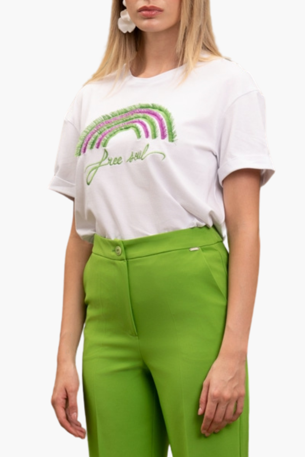 Nualy T-SHIRT ARCOBALENO Qualità Garantita
