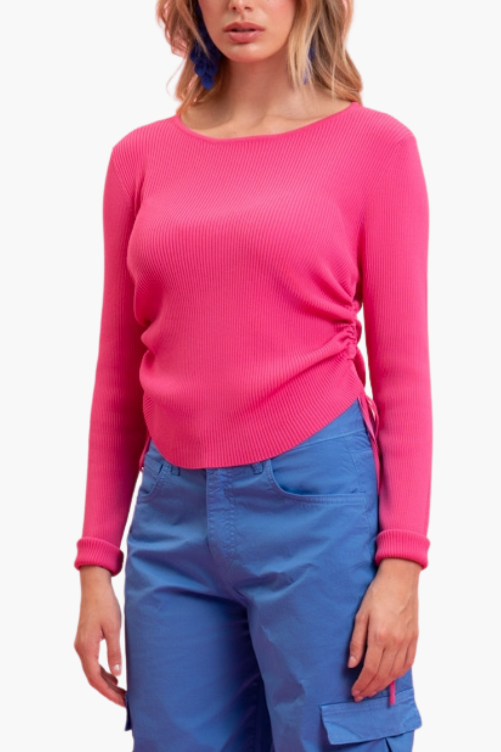 Nualy MAGLIA CON LACCETTI Vendita Calda