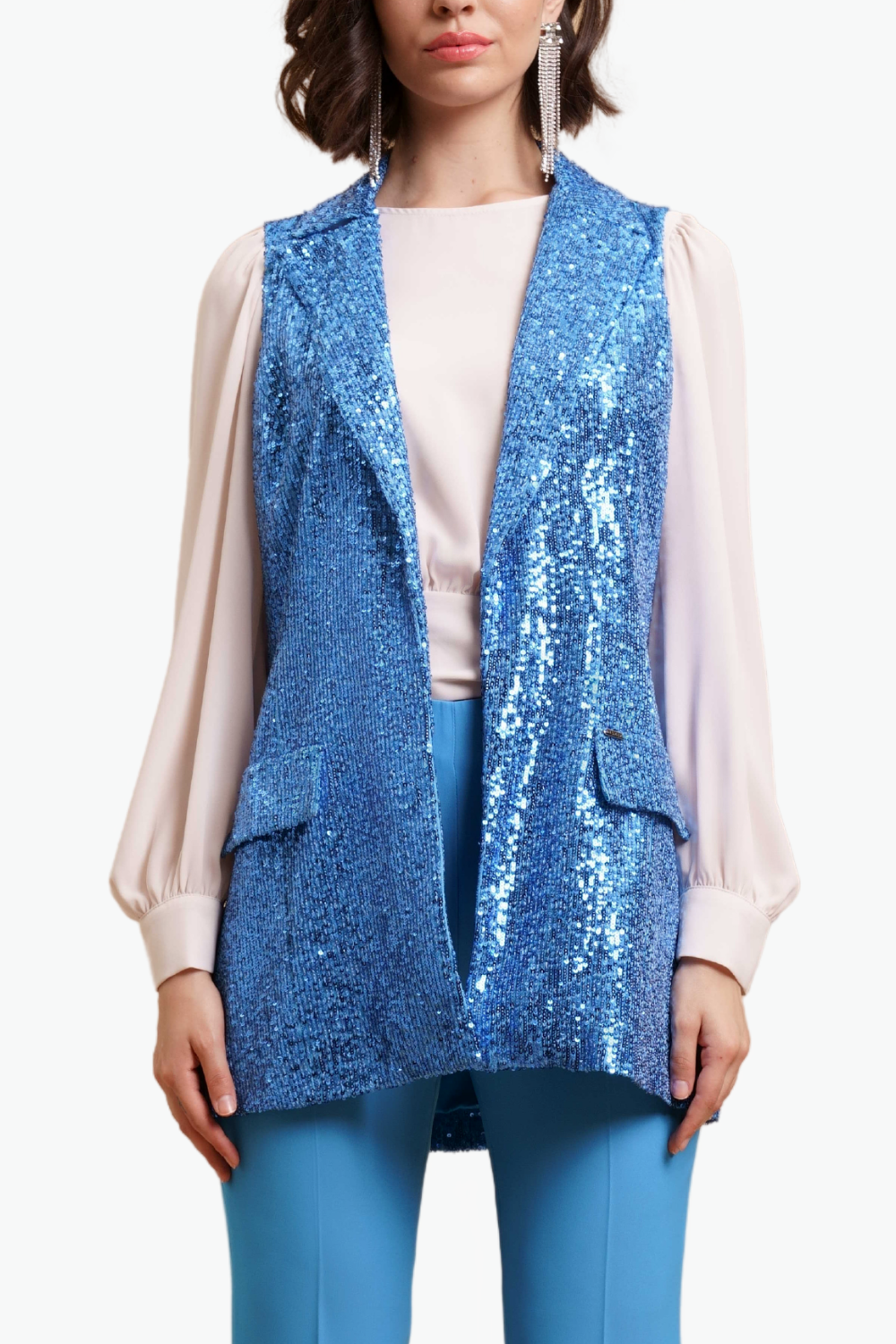 Nualy GILET CON PATTINE Italy