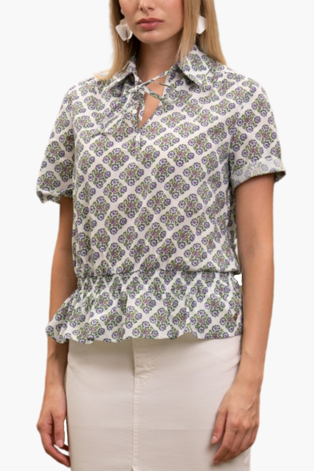 Nualy CAMICIA G/M FANTASIA Offerta