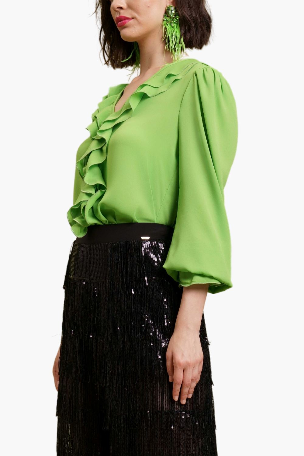 Nualy CAMICIA CON ROUCHES Outlet