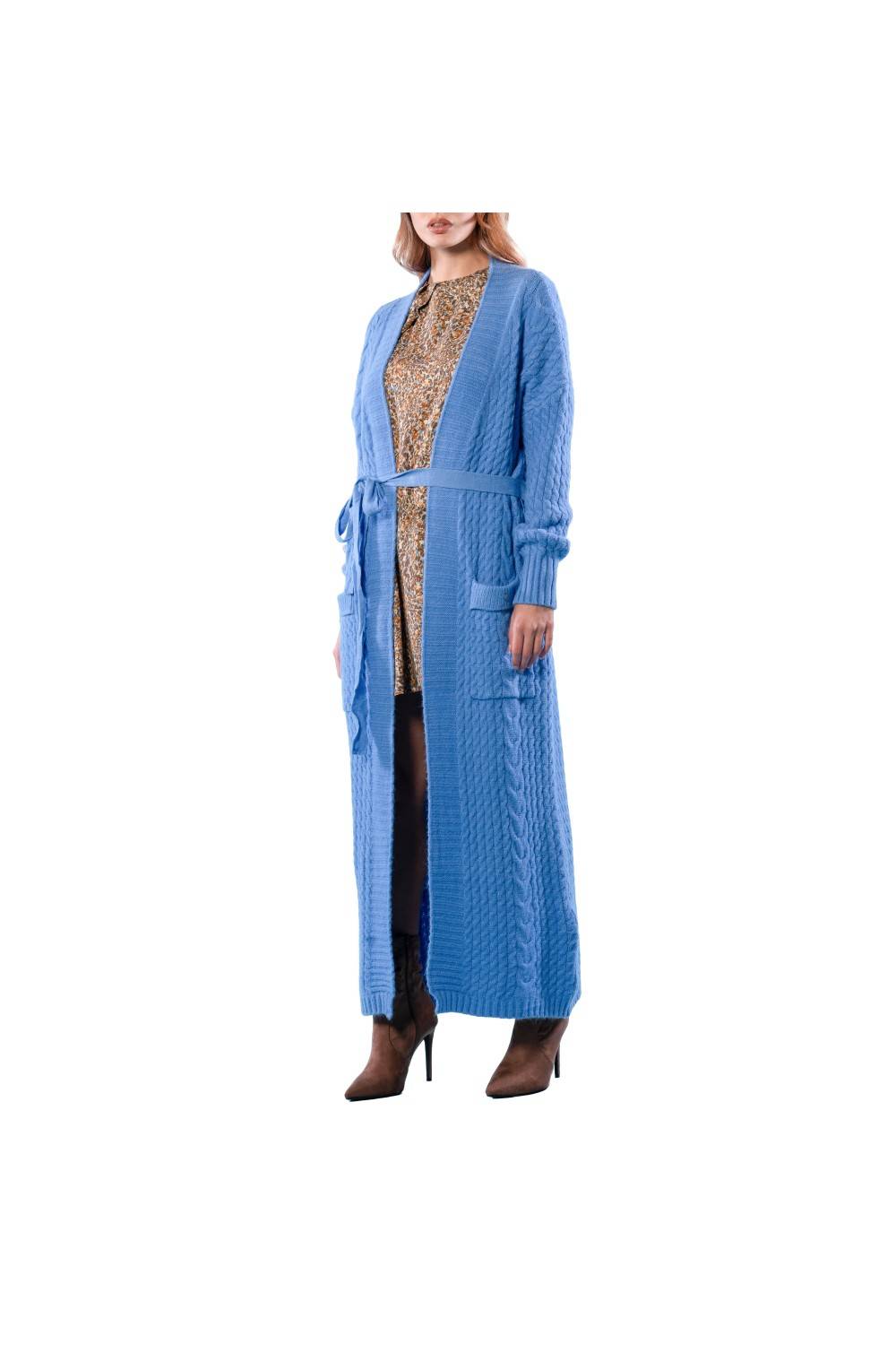 Nualy CARDIGAN LUNGO A TRECCE Vendita