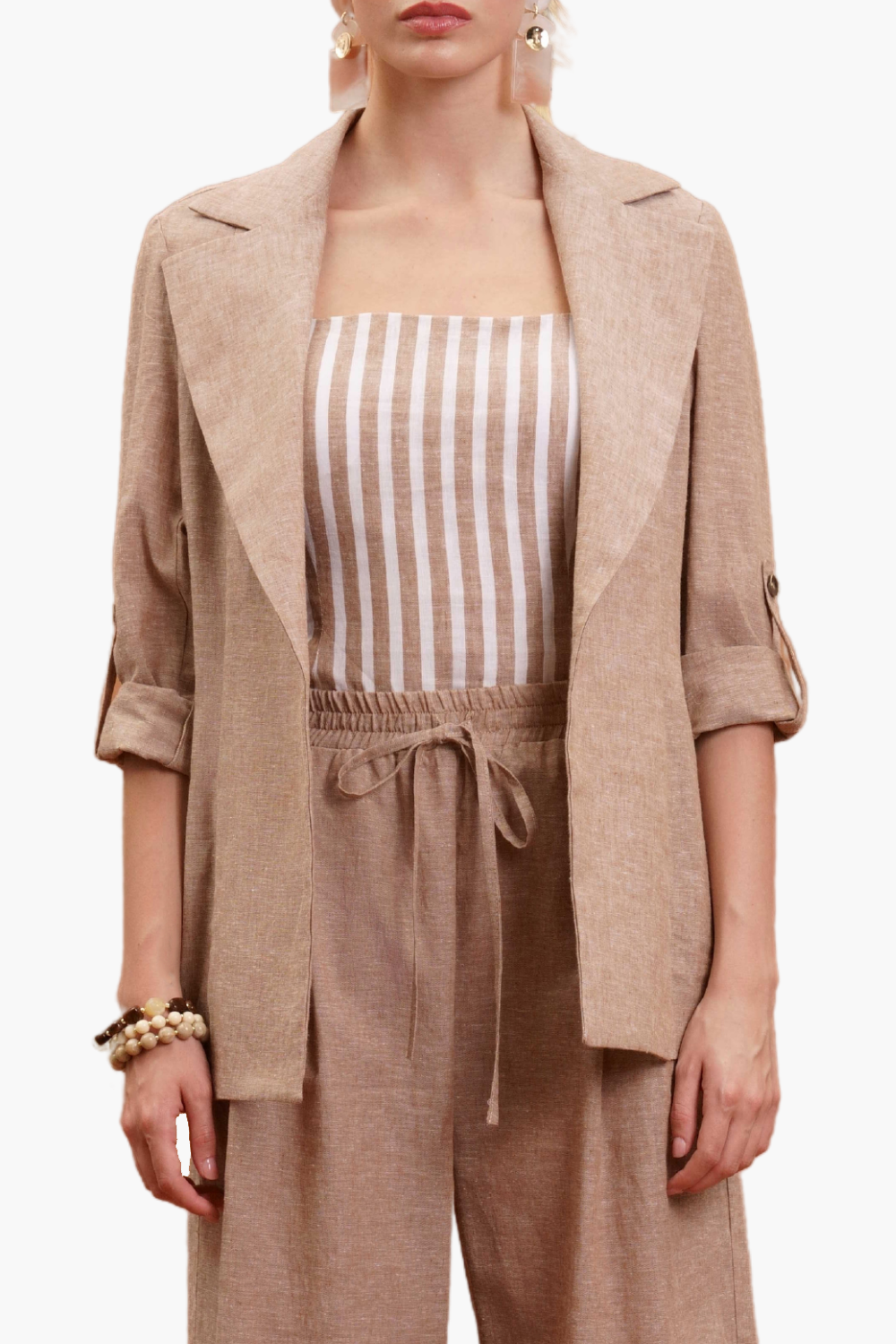Nualy BLAZER IN LINO In Vendita