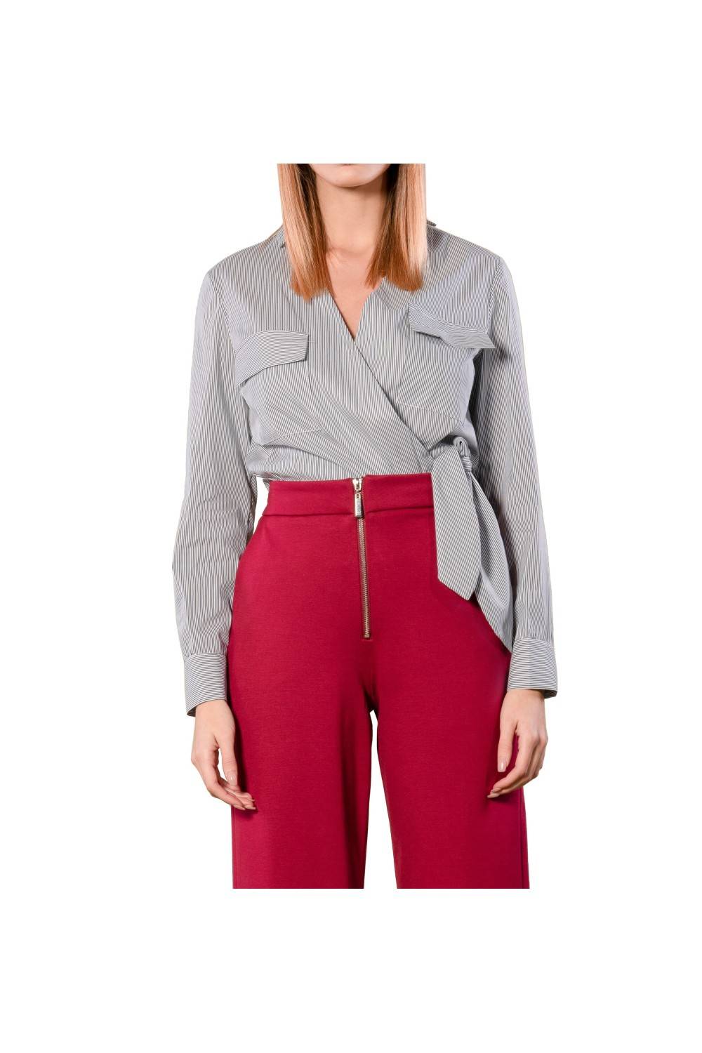 Nualy CAMICIA INCROCIO CON FIOCCO Offerte