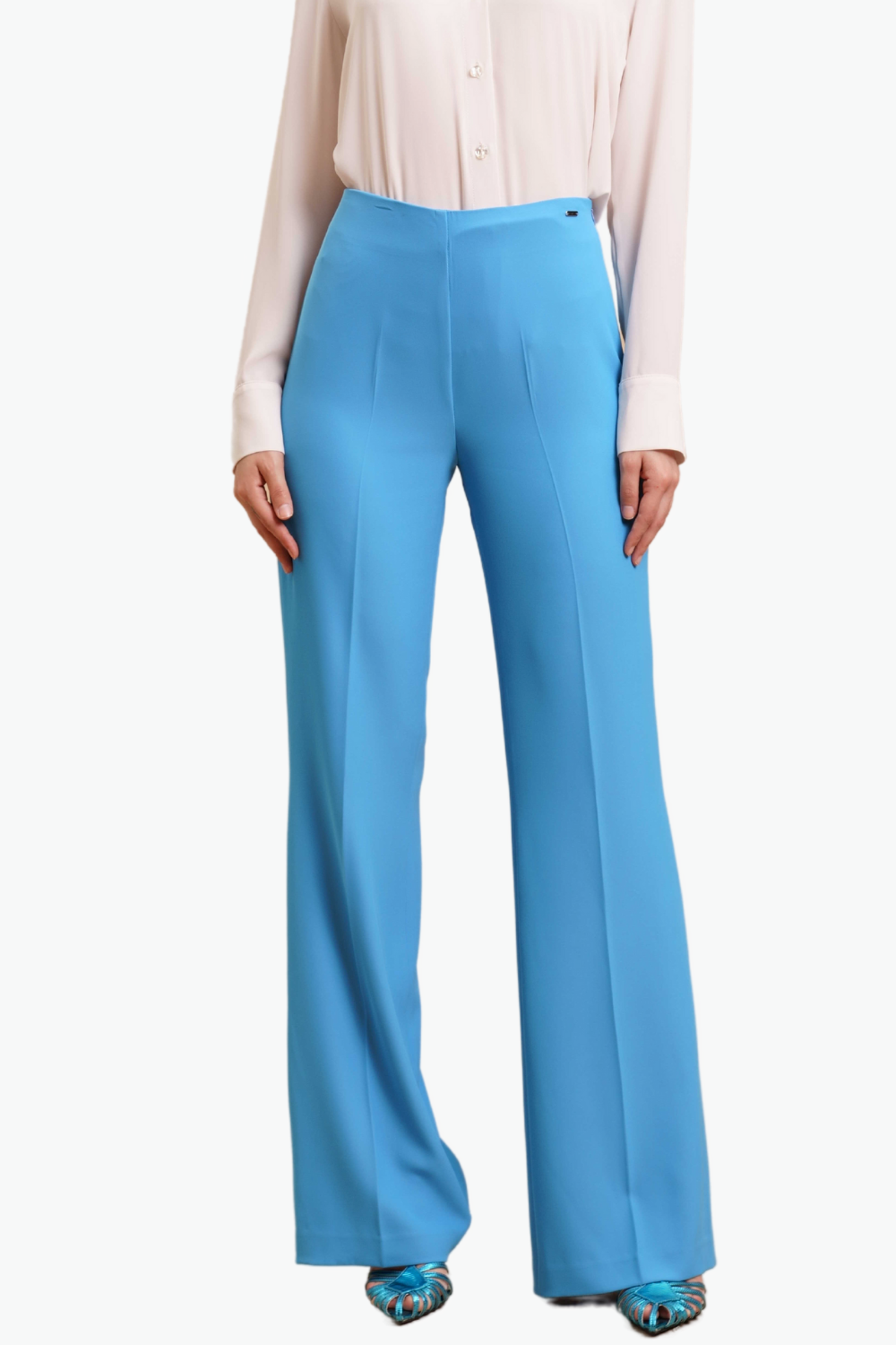 Nualy PANTALONE A ZAMPA Qualità Garantita