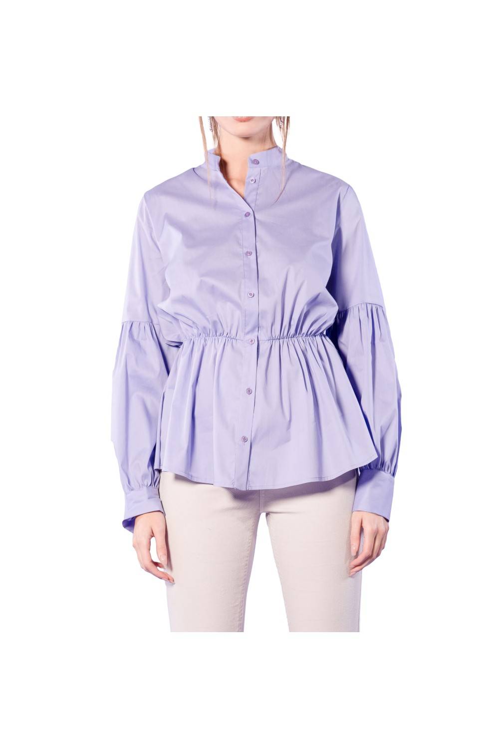 Nualy CAMICIA IN POPELINE CON MANICA A SBUFFO Online