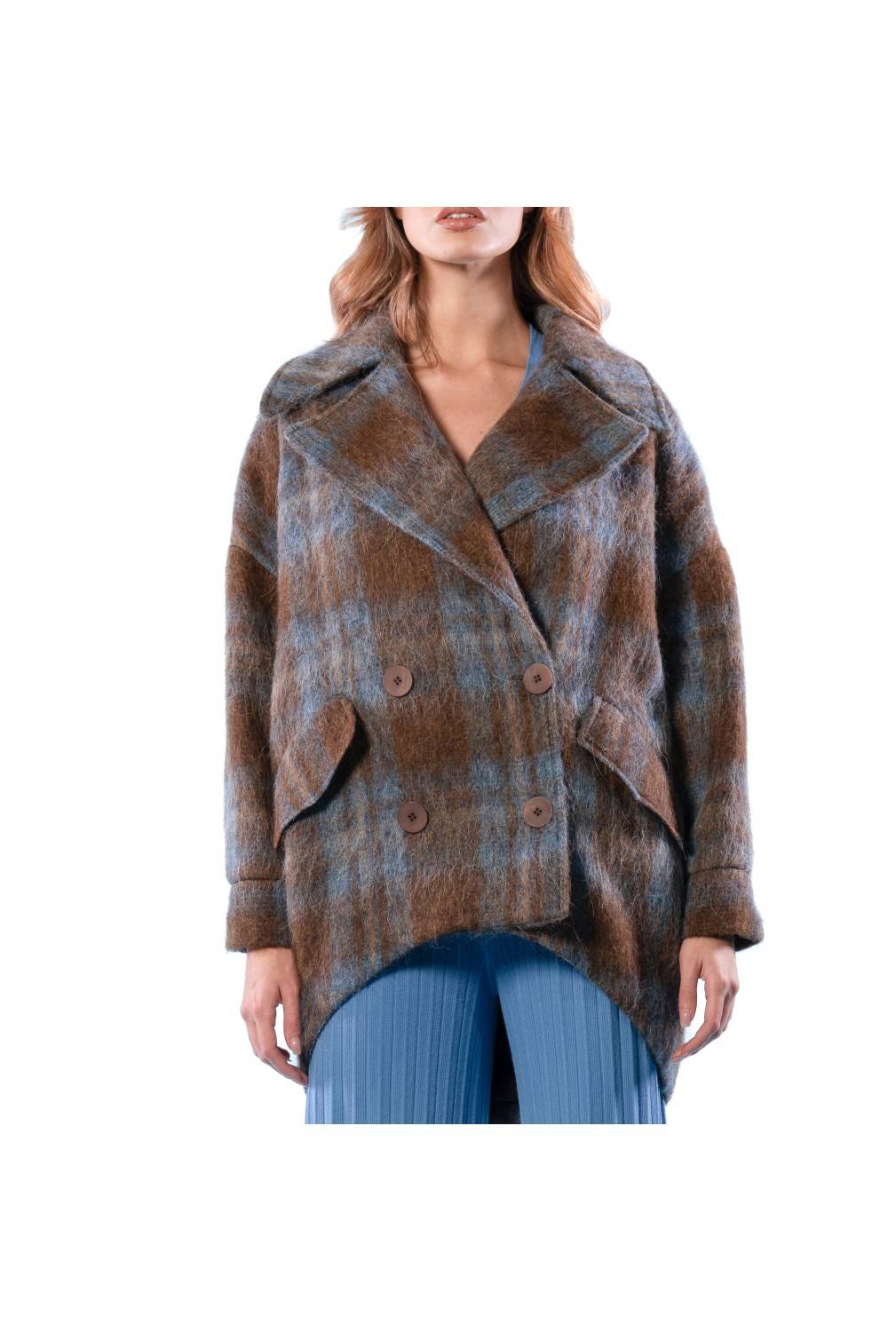 Nualy CAPPOTTO QUADRI In Vendita