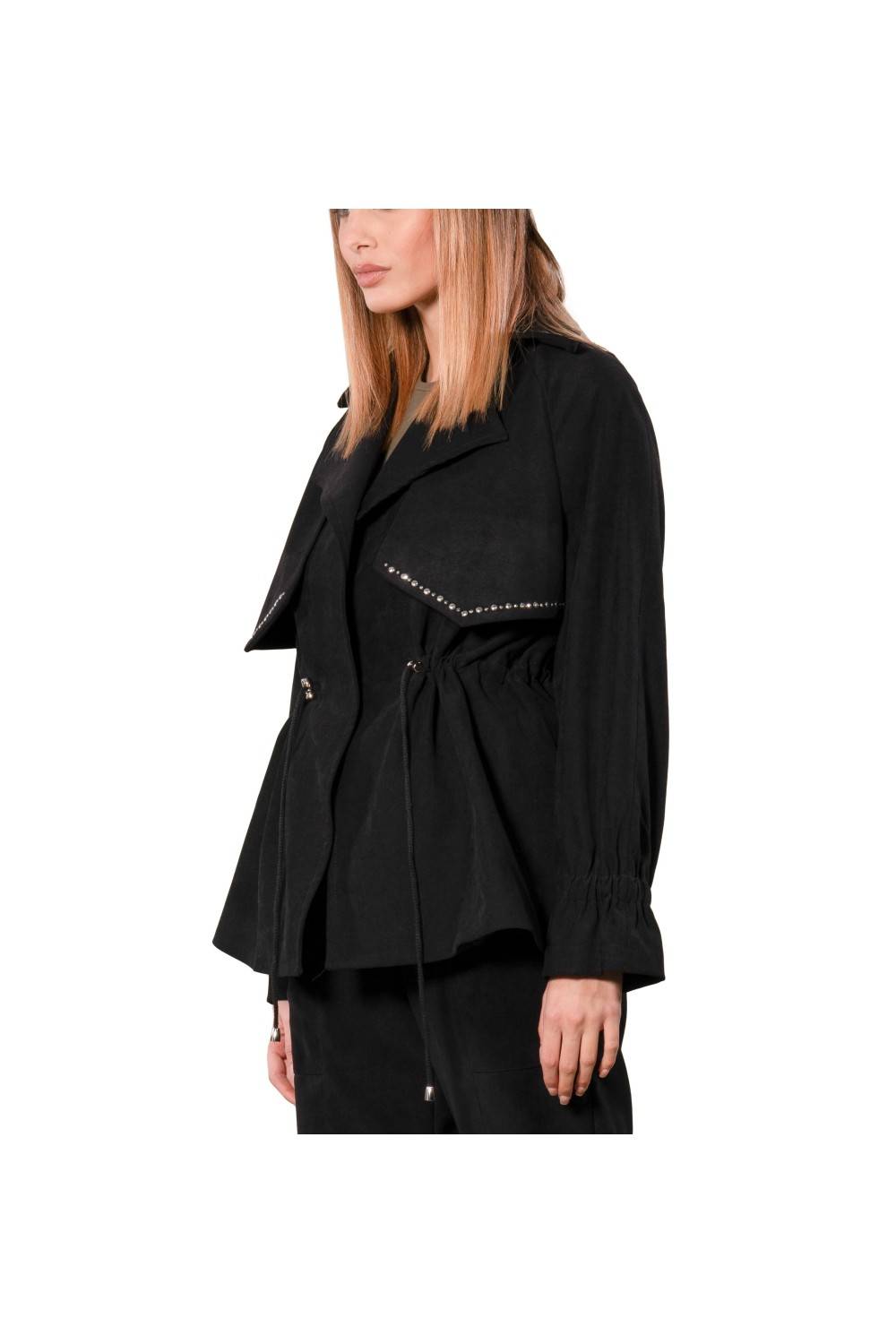 Nualy GIACCA CON COULISSE Saldi Di Fabbrica