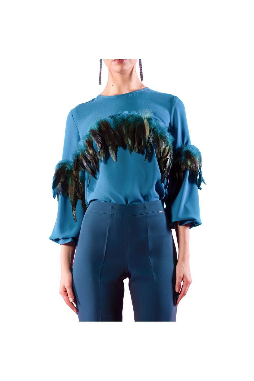 Nualy CAMICIA CON PIUME Soddisfazione Garantita