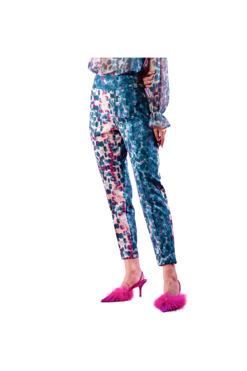 Nualy PANTALONE SIGARETTA Italy