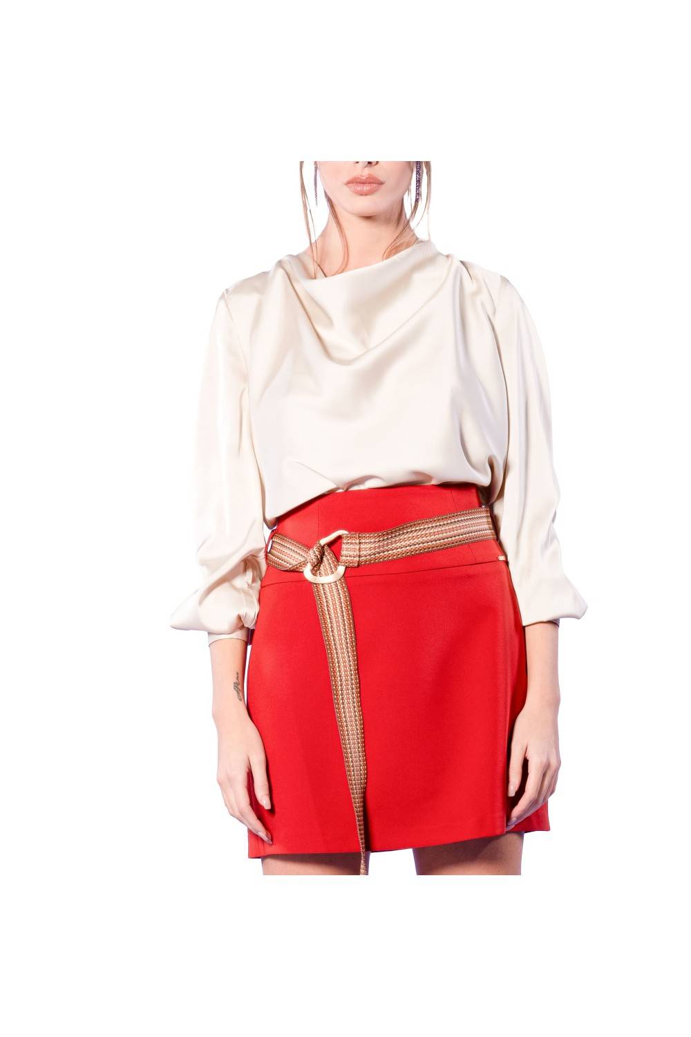 Nualy BLUSA SCOLLO CAPPUCCIO Soddisfazione Garantita