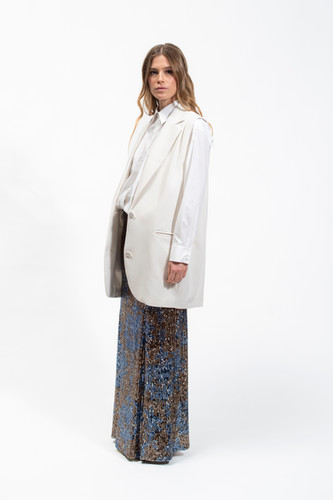 Olla Parèg GILET OVER IN CREPE STRETCH Soddisfazione Garantita