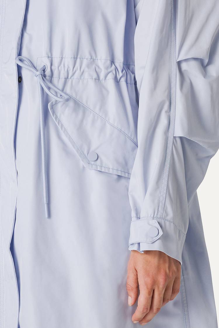 Oof Wear PARKA LUNGO OVER IN NYLON MEMORY 9211 - GHIACCIO Vendita