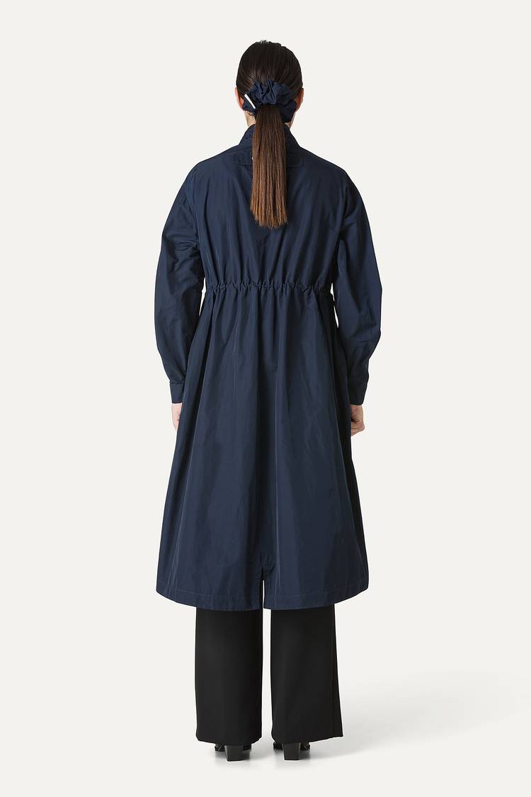 Oof Wear PARKA LUNGO OVER IN NYLON MEMORY 9211 - BLU NOTTE Promozione