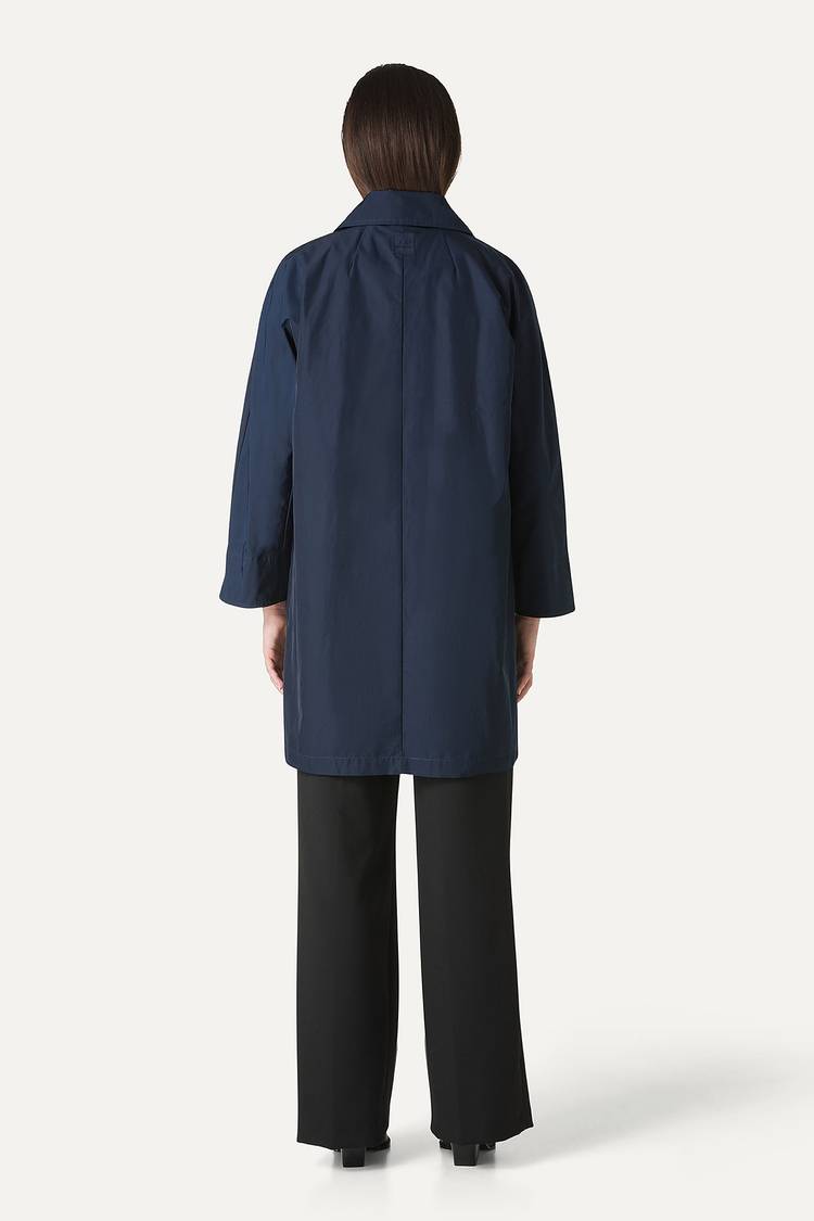 Oof Wear TRENCH IN NYLON MEMORY 9138 - BLU NOTTE Negozi Online