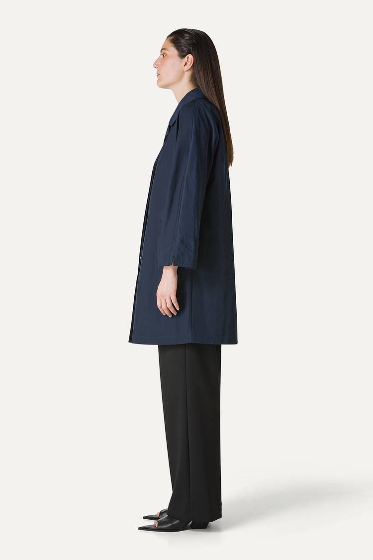 Oof Wear TRENCH IN NYLON MEMORY 9138 - BLU NOTTE Negozi Online