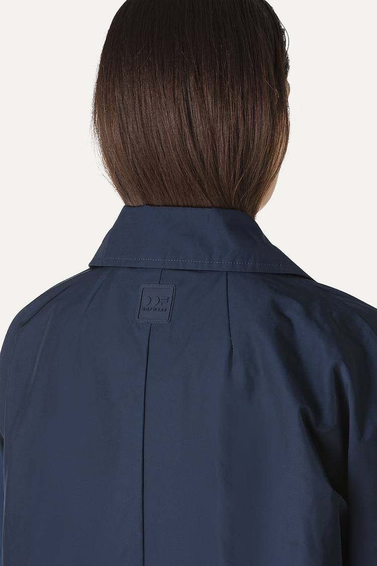 Oof Wear TRENCH IN NYLON MEMORY 9138 - BLU NOTTE Negozi Online