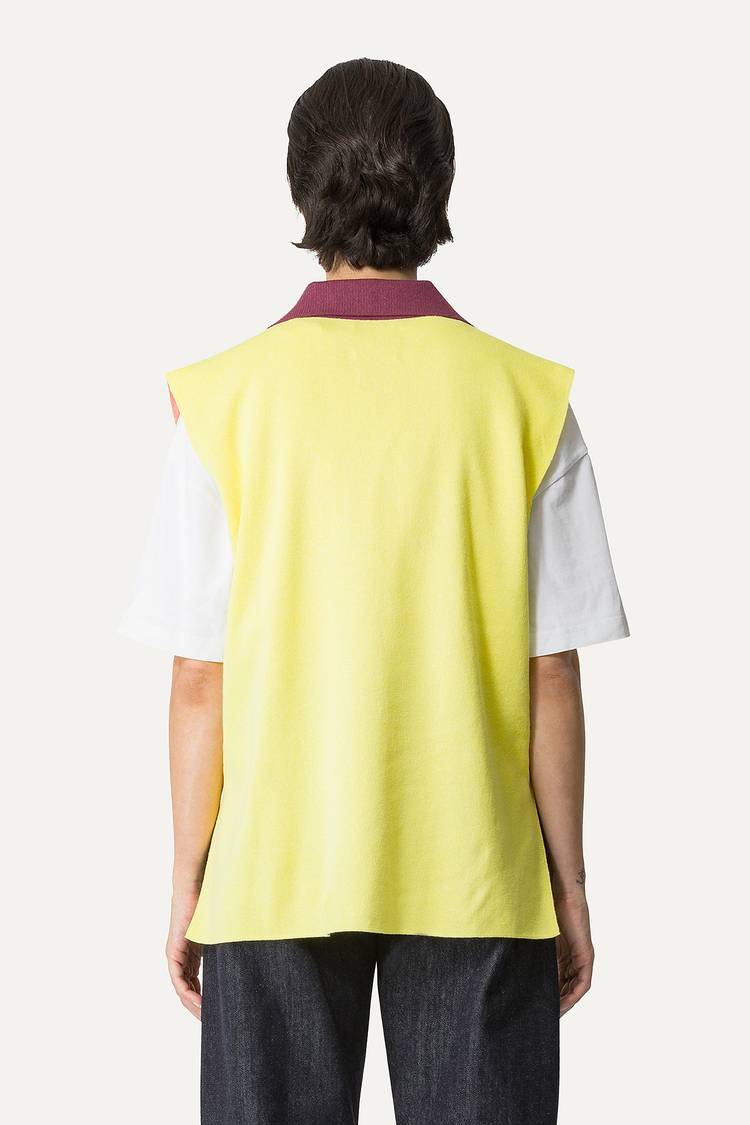 Oof Wear GILET COLORATO IN COTONE 4057 - PESCA/LIME Shopping Online