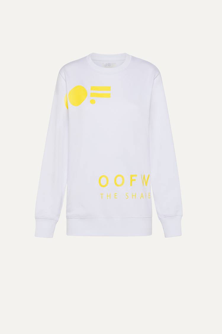 Oof Wear FELPA IN COTONE CON LOGO 4065 - BIANCO Prezzo Ridotto